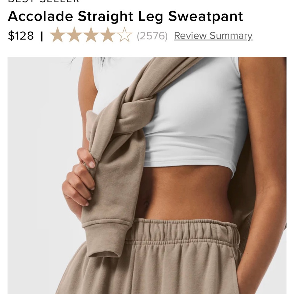 Alo Accolade Straight Leg Sweatpants